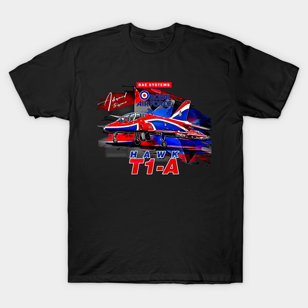 BAE Hawk T1A RAAF Advanced Trainer Aircraft T-Shirt by aeroloversclothing